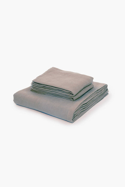 Cotton 210TC Solid Bedsheet (Ash Grey)