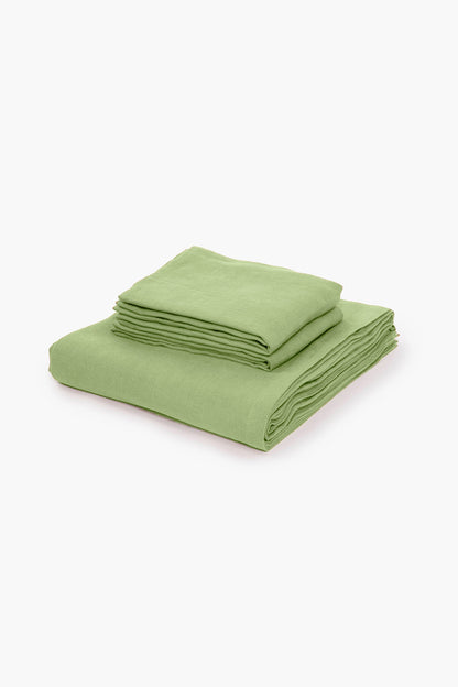 Cotton 210TC Solid Single Bedsheet (Moss)