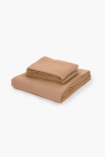 Cotton 210TC Solid Single Bedsheet (Taupe)