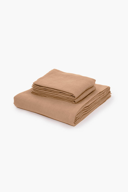 Cotton 210TC Solid Single Bedsheet (Taupe)