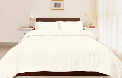 Cotton 210 TC Duvet Cover Set (Ivory)