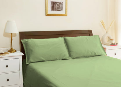 Bamboo Silk Premium Pillow Covers (Avocado Green)