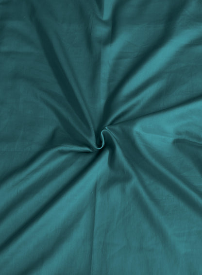 Cotton 300TC Solid Bedsheet (Teal Blue)