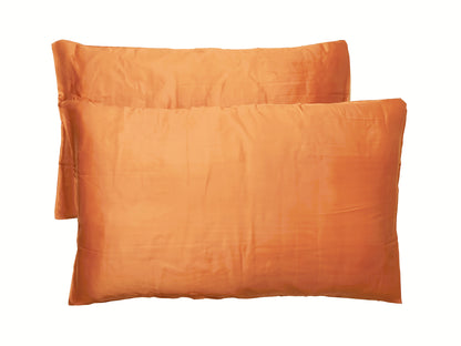 Bamboo Silk Premium Pillow Covers (Dry Orange)