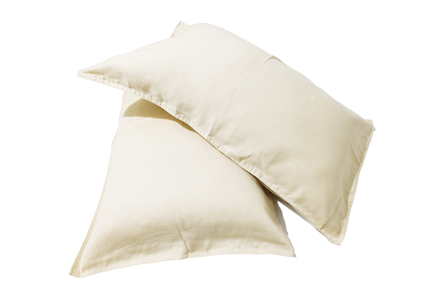 Premium Cotton Pillow Covers (Ivory)