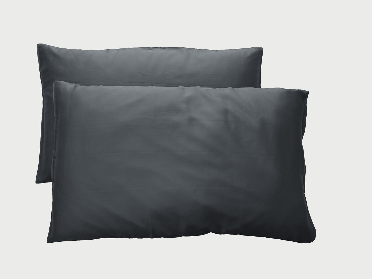 Bamboo Silk Premium Pillow Covers (Jet Black)