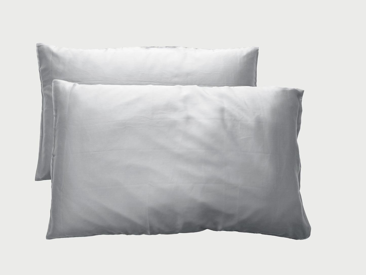 Bamboo Silk Premium Pillow Covers (Silver)