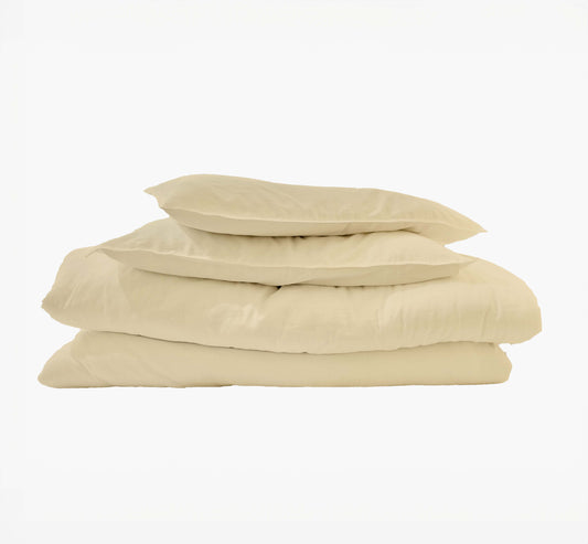 Cotton 210 TC Duvet Cover Set (Beige)