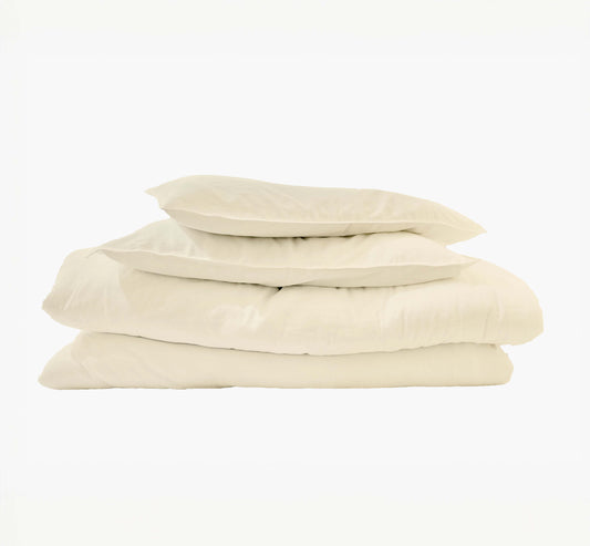 Cotton 210 TC Duvet Cover Set (Ivory)