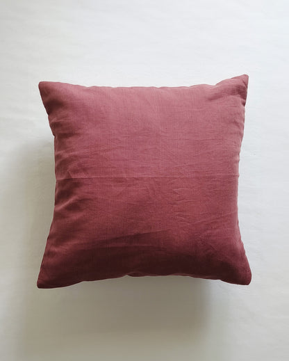 Decorative Cushion Covers Set of 2 - Linen (Mauve)