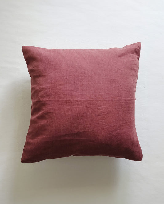 Decorative Cushion Covers Set of 2 - Linen (Mauve)