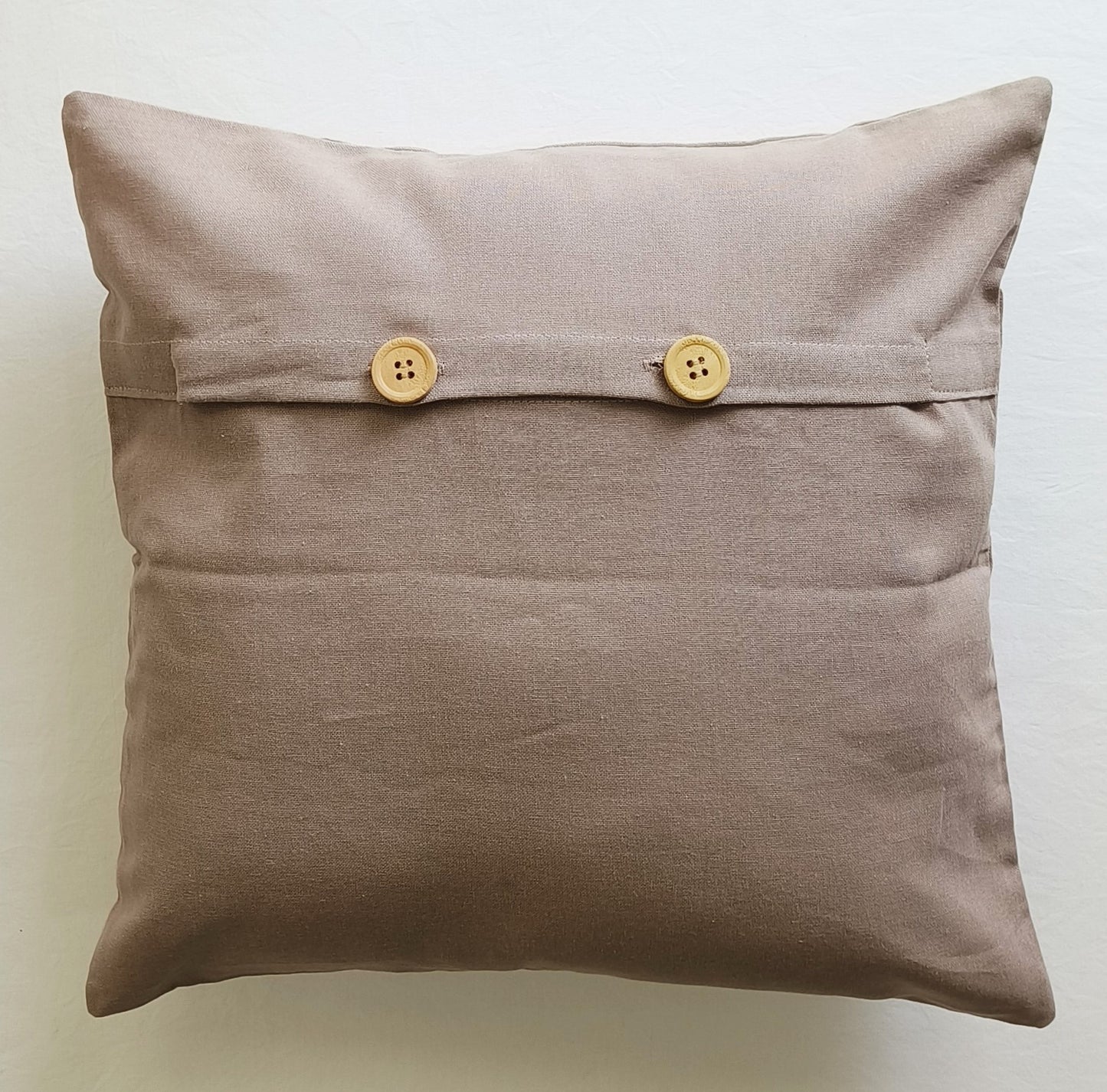 Decorative Cushion Covers Set of 2 - Cotton (Walnut Brown)