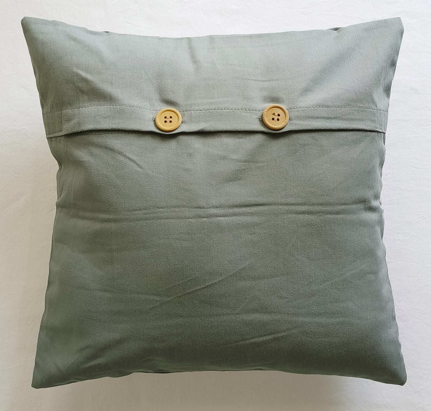 Decorative Cushion Covers Set of 2 - Cotton (Thyme Green)