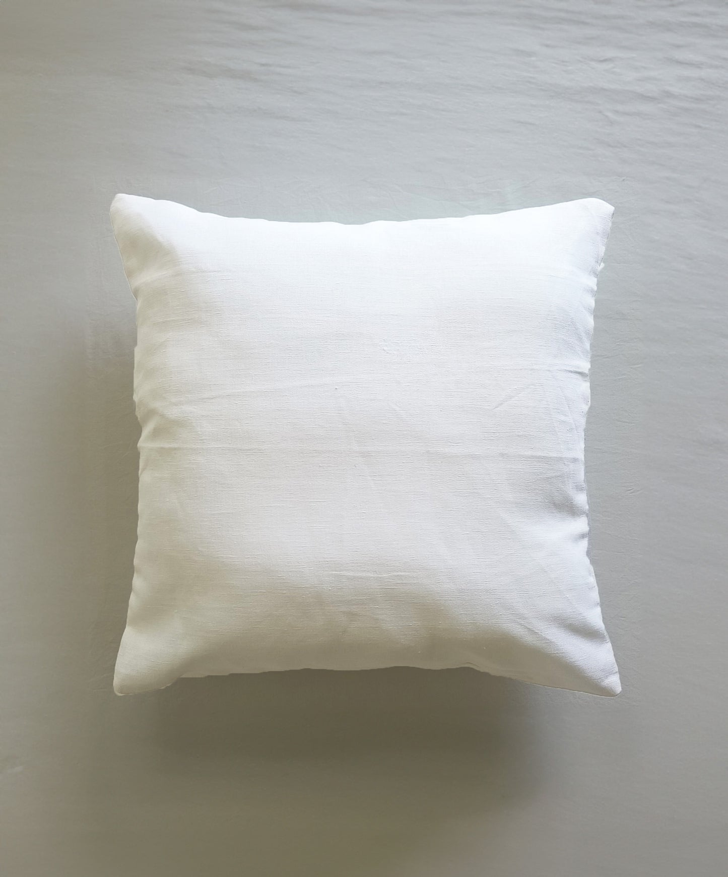 Decorative Cushion Covers Set of 2 - Cotton-Linen (White)