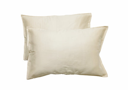 Premium Cotton Pillow Covers (Ivory)