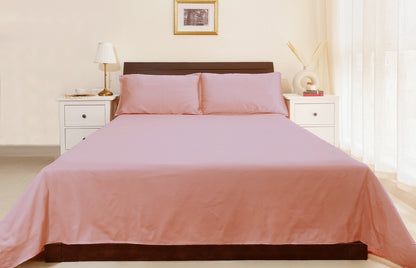 Bamboo Silk 300TC Solid Bedsheet (Lilac)