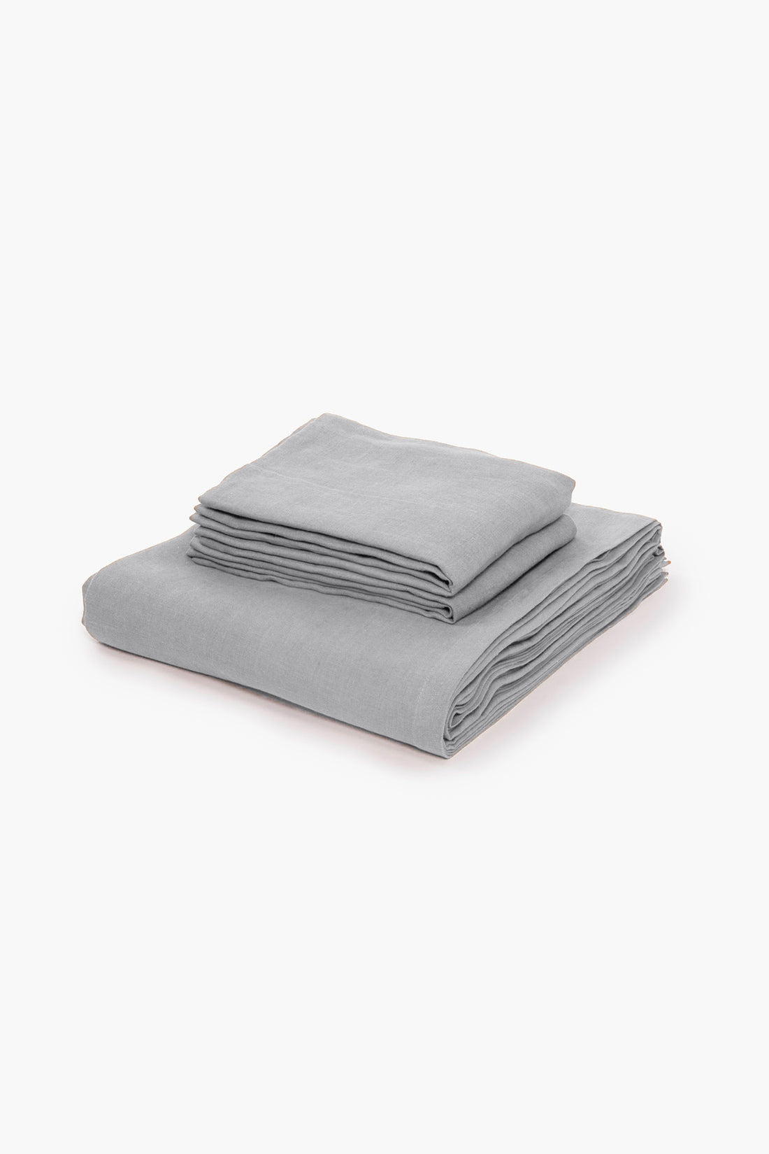 Cotton 300TC Solid Bedsheet (Silver Grey)