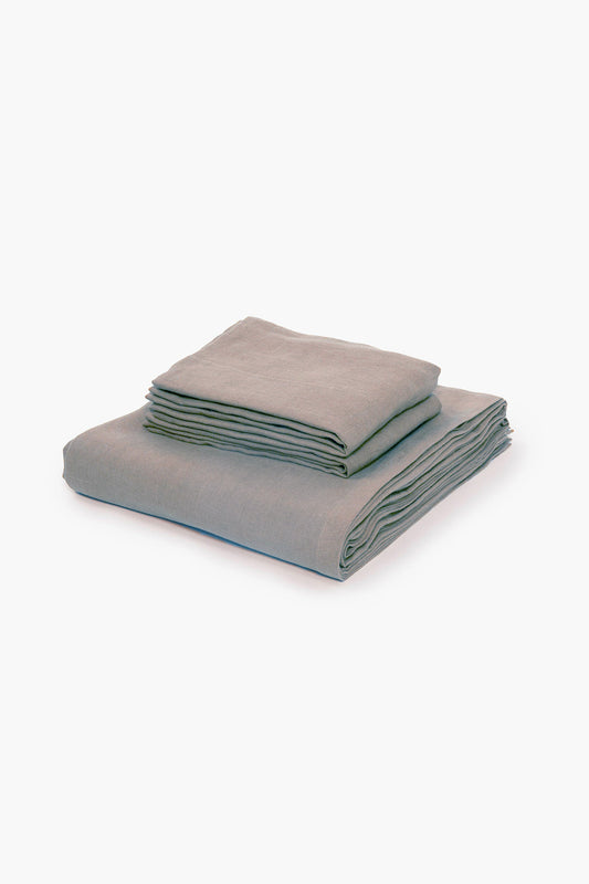 Cotton 300TC Solid Bedsheet (Ash Grey)