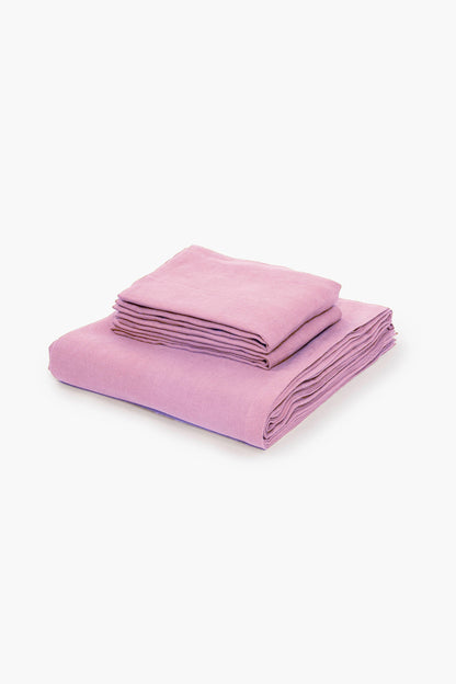 Cotton 300TC Solid Bedsheet (Mauve)