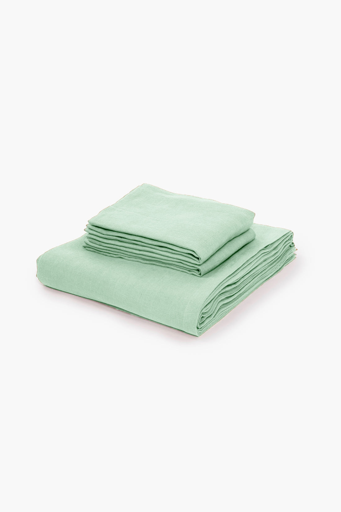 Cotton 300TC Solid Bedsheet (Mint Green)